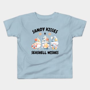 Sandy Kisses & Seashell Wishes Kids T-Shirt